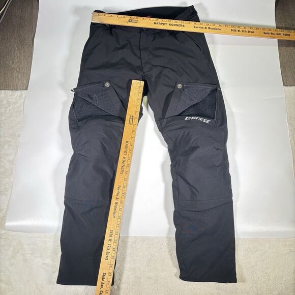 DAINESE TEMPEST 2 D-DRY PANTS BLACK SIZE EU 52 Us 36 Armor Motorcycle Riding - Picture 3 of 11
